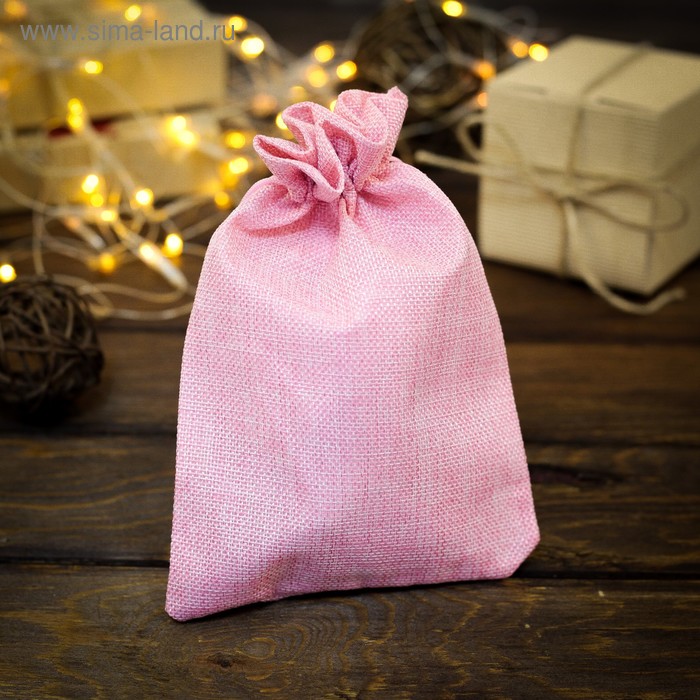 Мешочек подарочный из холщи, розовый, 15 х 21 см 
Мешочек подарочный из холщи, розовый, 15 х 21 см