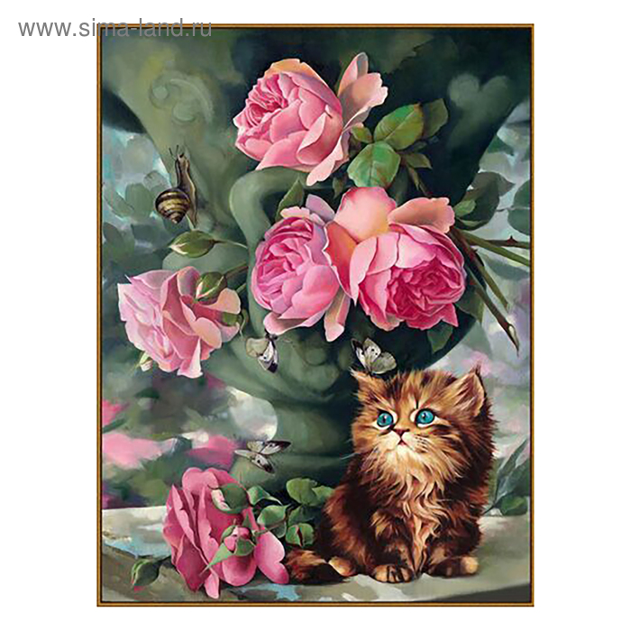 Алмазная мозаика «Утро в саду», 33 цвета 
Алмазная мозаика «Утро в саду», 33 цвета