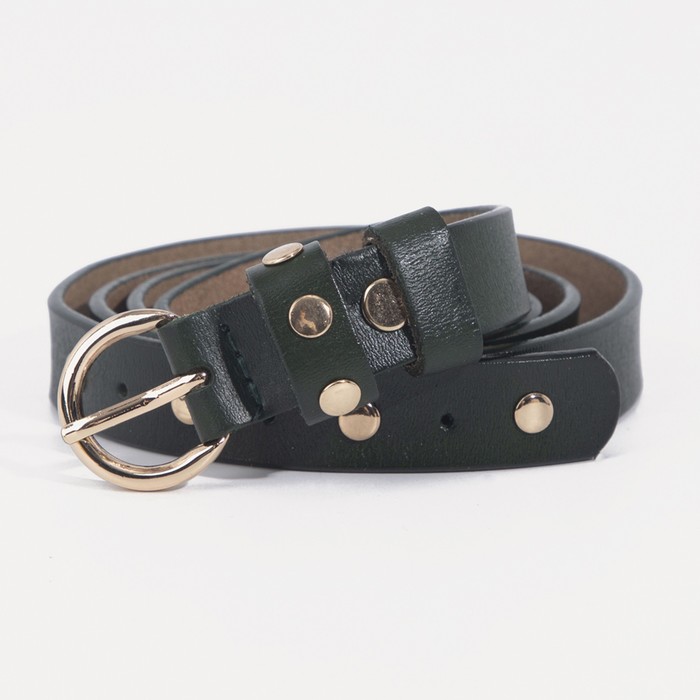 Ремень женский, гладкий, пряжка золото, ширина - 1,2 см, цвет зелёный
Ремень женский, гладкий, пряжка золото, ширина - 1,2 см, цвет зелёный