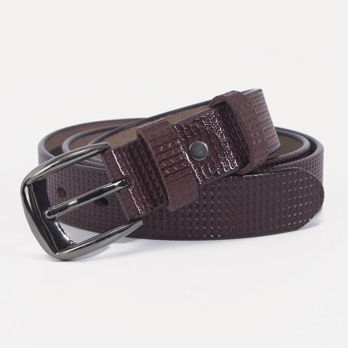 Ремень женский, пряжка металл, ширина - 2,7 см, цвет кофе 
Ремень женский, пряжка металл, ширина - 2,7 см, цвет кофе