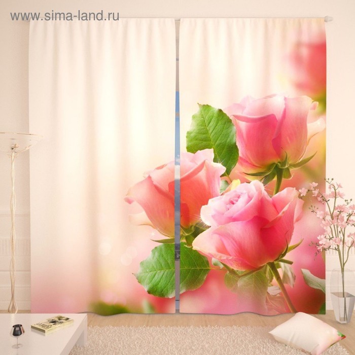 Фотошторы «Нежность», размер 150х260 см-2 шт., габардин
Фотошторы «Нежность», размер 150х260 см-2 шт., габардин