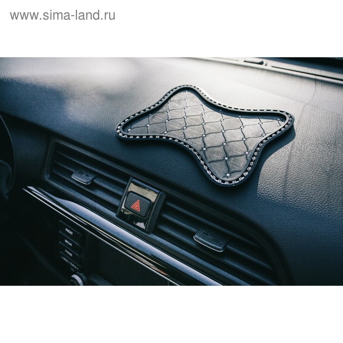 Коврик противоскользящий, бабочка со стразами, черный
Коврик противоскользящий, бабочка со стразами, черный