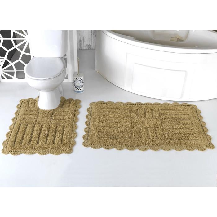 Набор ковриков Ancor, размер 60х100 см, 50х70 см, тёмно-бежевый
Набор ковриков Ancor, размер 60х100 см, 50х70 см, тёмно-бежевый