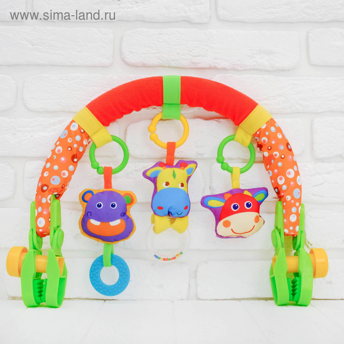 Дуга игровая мягкая на коляску/кроватку «Африка», р-р 29-45
Дуга игровая мягкая на коляску/кроватку «Африка», р-р 29-45