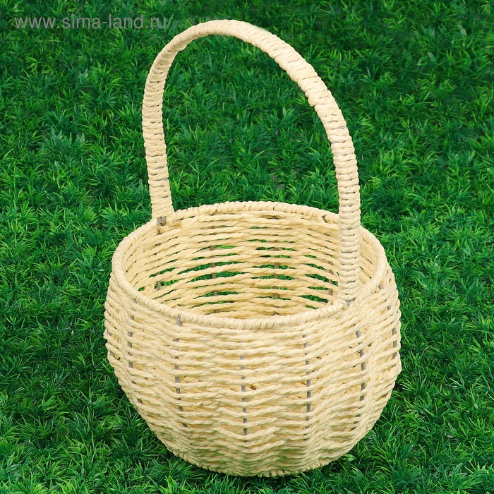 Корзина плетеная, бумажная лоза, 20х20х14/31см, белая
Корзина плетеная, бумажная лоза, 20х20х14/31см, белая