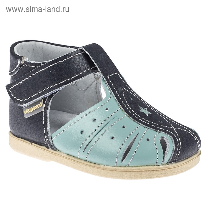 фото Сандалии детские, цвет синий/голубой, размер 18 (11 см) детский скорохоd