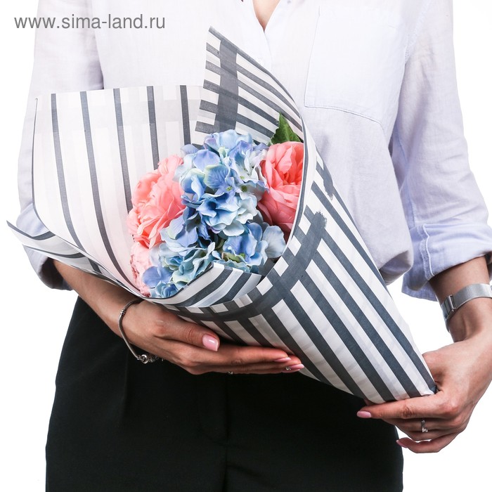 Пергамент флористический «Графитовая полоска», 0,68 х 10 м
Пергамент флористический «Графитовая полоска», 0,68 х 10 м