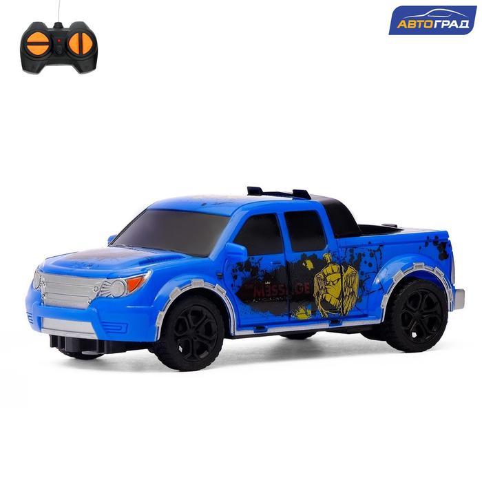 Машина радиоуправляемая «Пикап», работает от батареек, цвет синий
Машина радиоуправляемая «Пикап», работает от батареек, цвет синий