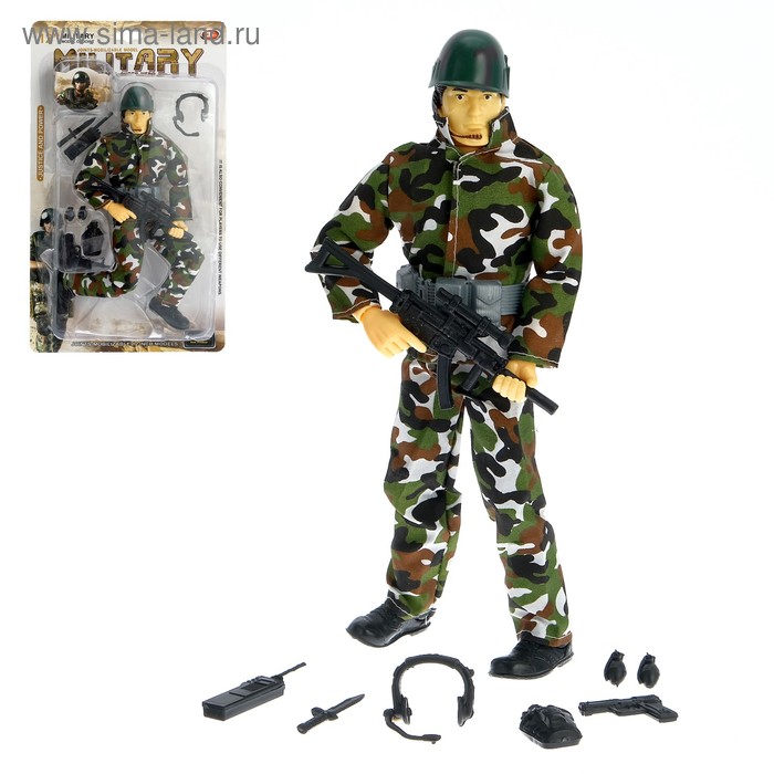 Солдат «Спецназовец», с аксессуарами, МИКС
Солдат «Спецназовец», с аксессуарами, МИКС