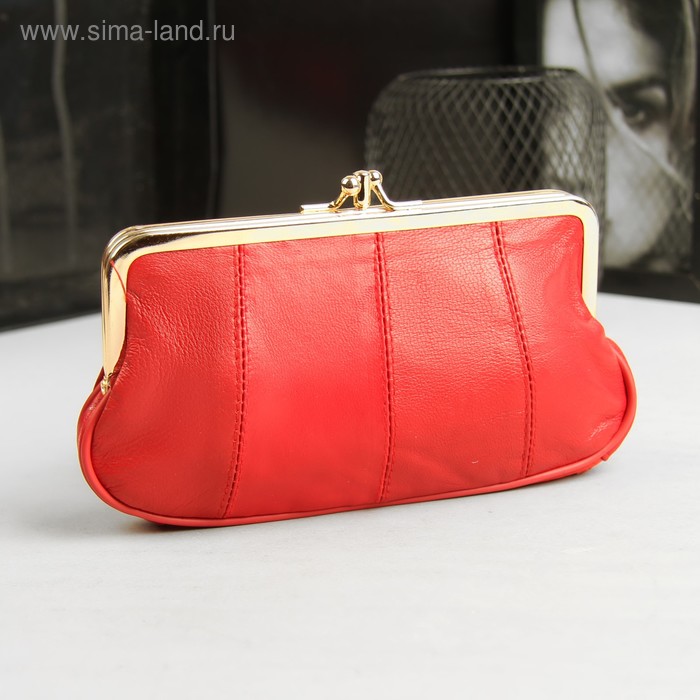 Косметичка, отдел на фермуаре, цвет красный
Косметичка, отдел на фермуаре, цвет красный