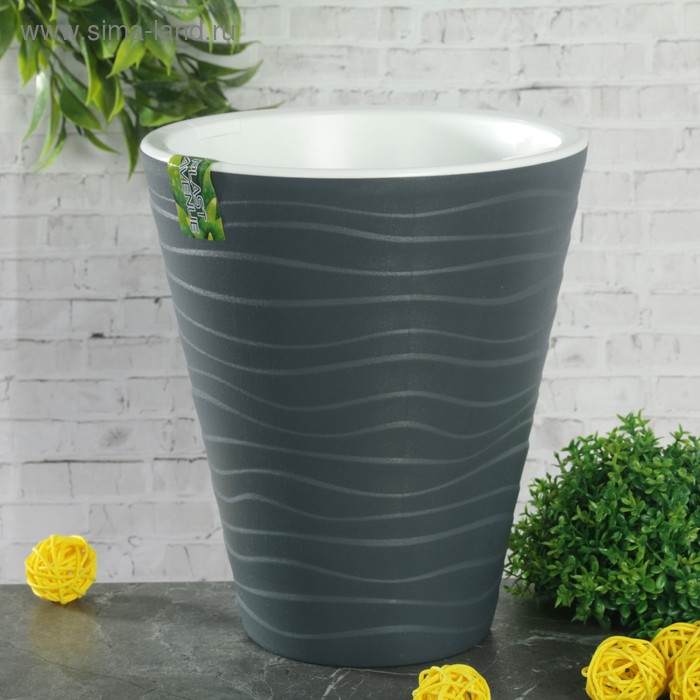 Кашпо со вставкой «Валенсия», 2,8 л, цвет антрацит
Кашпо со вставкой «Валенсия», 2,8 л, цвет антрацит