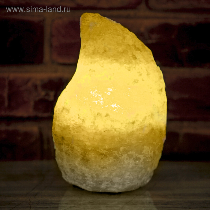 фото Соляная лампа "феерия вода", цельный кристалл, 20 см, 3-4 кг, микс ваше здоровье