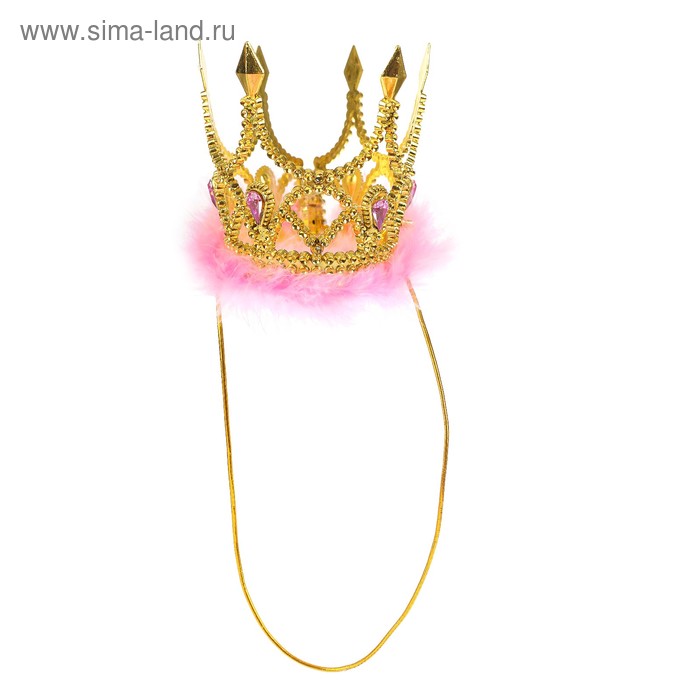 Корона «Царица», с камнями, на резинке, цвета МИКС
Корона «Царица», с камнями, на резинке, цвета МИКС