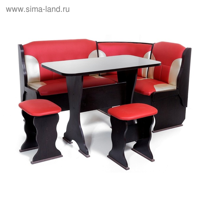 Кухонный уголок Орхидея 1500х1100х840 Венге/Красный/Беж 
Кухонный уголок Орхидея 1500х1100х840 Венге/Красный/Беж