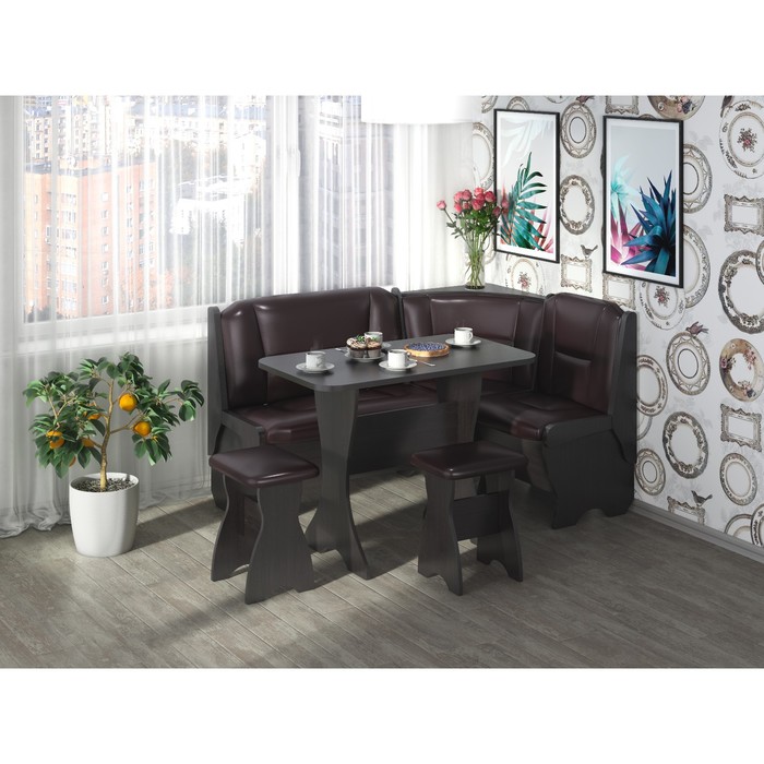 Кухонный уголок Орхидея 1500х1100х840 Венге/Коричневый темн
Кухонный уголок Орхидея 1500х1100х840 Венге/Коричневый темн