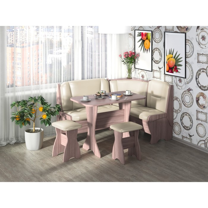 Кухонный уголок Орхидея 1500х1100х840 Ясень шимо темный/Крем
Кухонный уголок Орхидея 1500х1100х840 Ясень шимо темный/Крем