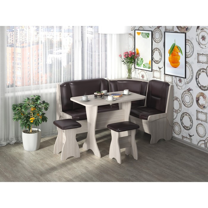 Кухонный уголок Орхидея 1500х1100х840 Ясень шимо светлый/Корич темн
Кухонный уголок Орхидея 1500х1100х840 Ясень шимо светлый/Корич темн