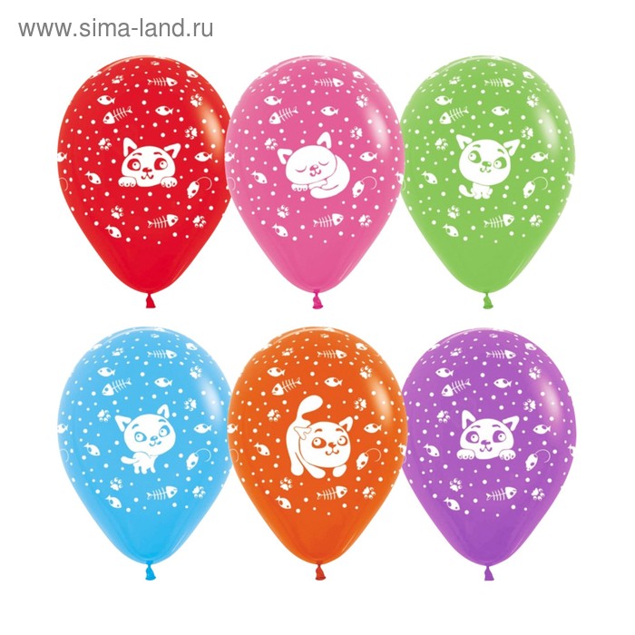 Шар латексный 12" «Кошки ассорти», пастель, 5-сторонний, набор 50 шт., МИКС
Шар латексный 12" «Кошки ассорти», пастель, 5-сторонний, набор 50 шт., МИКС