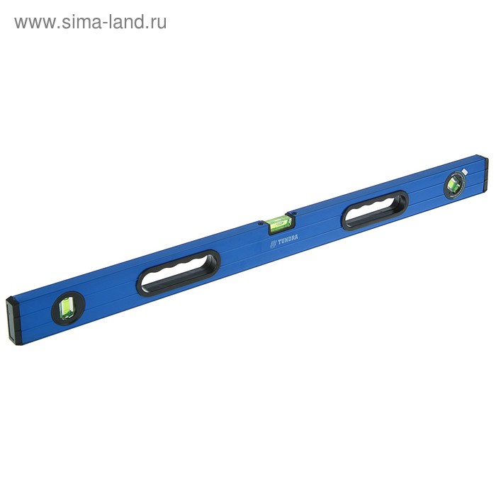 Уровень алюминиевый ТУНДРА, эргономичные ручки, 3 глазка (1 поворотный), 800 мм 
Уровень алюминиевый ТУНДРА, эргономичные ручки, 3 глазка (1 поворотный), 800 мм
