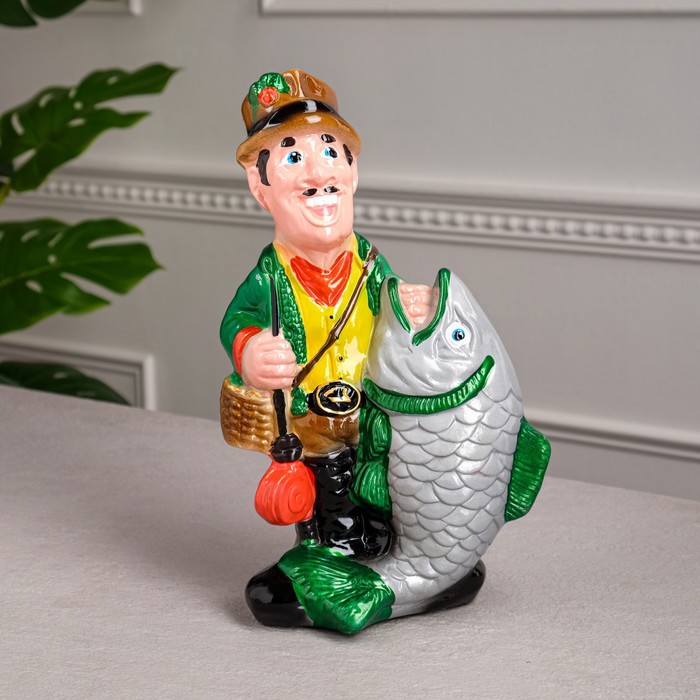 Копилка "Рыбак", разноцветная, глянец, 30 см 
Копилка "Рыбак", разноцветная, глянец, 30 см