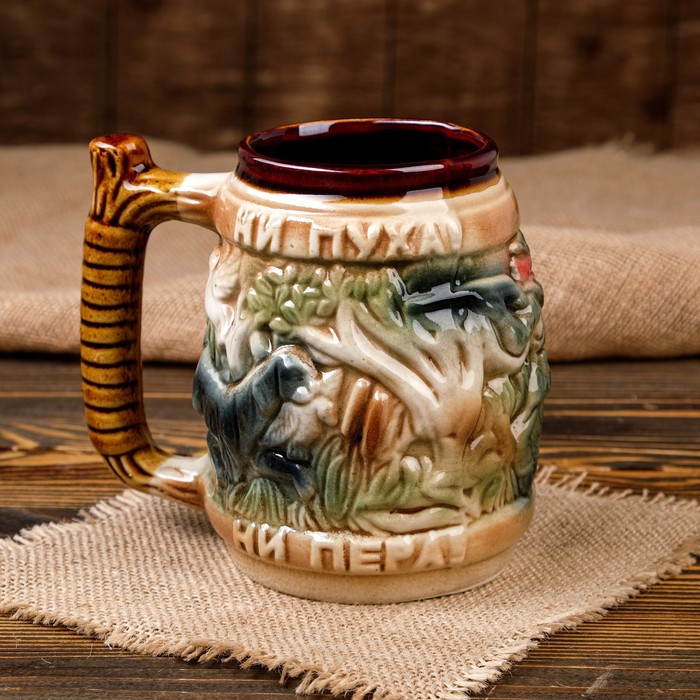 Пивная кружка "Ни пуха, ни пера", цветная, керамика, 1 л
Пивная кружка "Ни пуха, ни пера", цветная, керамика, 1 л
