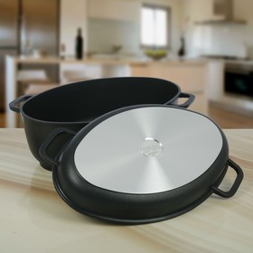 Гусятница, 6 л, крышка - сковорода-гриль
Гусятница, 6 л, крышка - сковорода-гриль