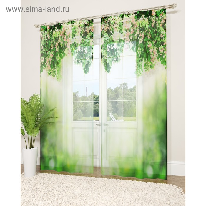Фототюль «Зелёный занавес», размер 145 х 260 см - 2 шт., вуаль
Фототюль «Зелёный занавес», размер 145 х 260 см - 2 шт., вуаль