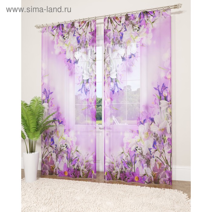 Фототюль «Ранние цветы», размер 145 х 260 см - 2 шт., вуаль
Фототюль «Ранние цветы», размер 145 х 260 см - 2 шт., вуаль