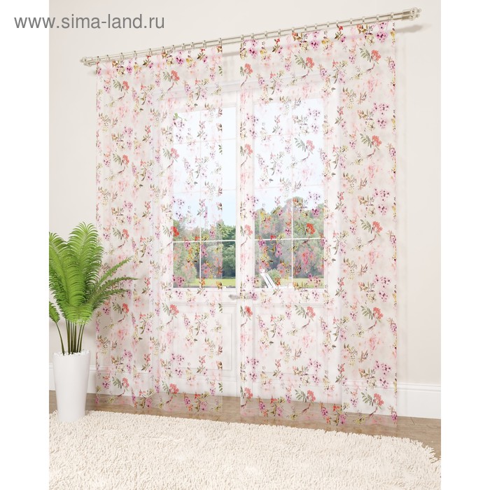 Фототюль «Пение в цветах», размер 145 х 260 см - 2 шт., вуаль
Фототюль «Пение в цветах», размер 145 х 260 см - 2 шт., вуаль