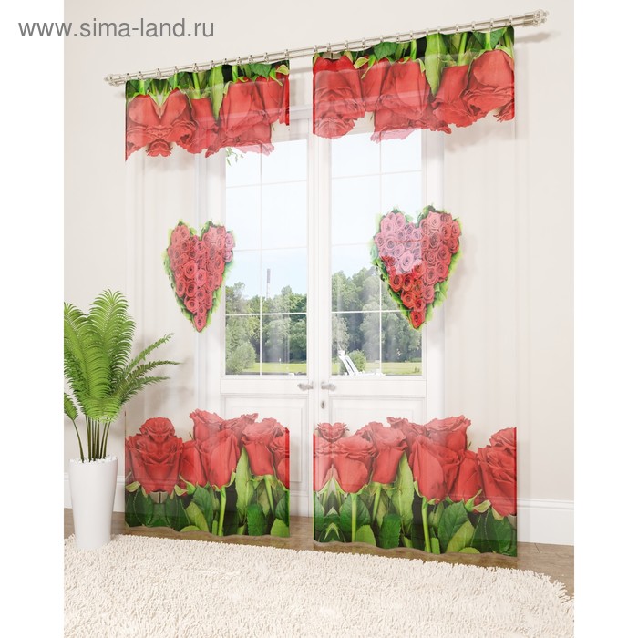 Фототюль «Настоящая любовь», размер 145 х 260 см - 2 шт., вуаль
Фототюль «Настоящая любовь», размер 145 х 260 см - 2 шт., вуаль