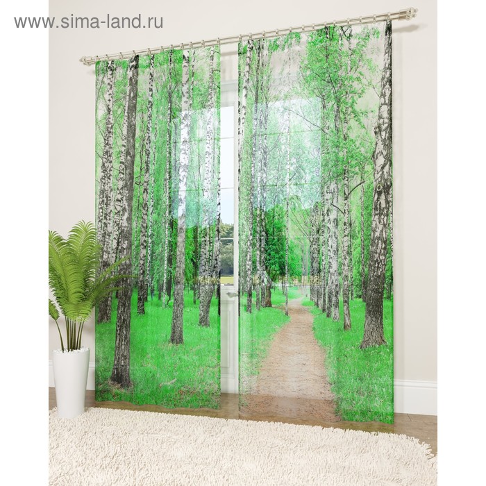 Фототюль «Роща», размер 145 х 260 см - 2 шт., вуаль
Фототюль «Роща», размер 145 х 260 см - 2 шт., вуаль