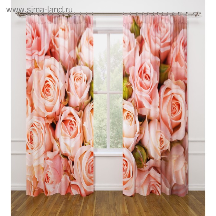 Фототюль «Розовые розы», размер 145 х 260 см - 2 шт., вуаль
Фототюль «Розовые розы», размер 145 х 260 см - 2 шт., вуаль