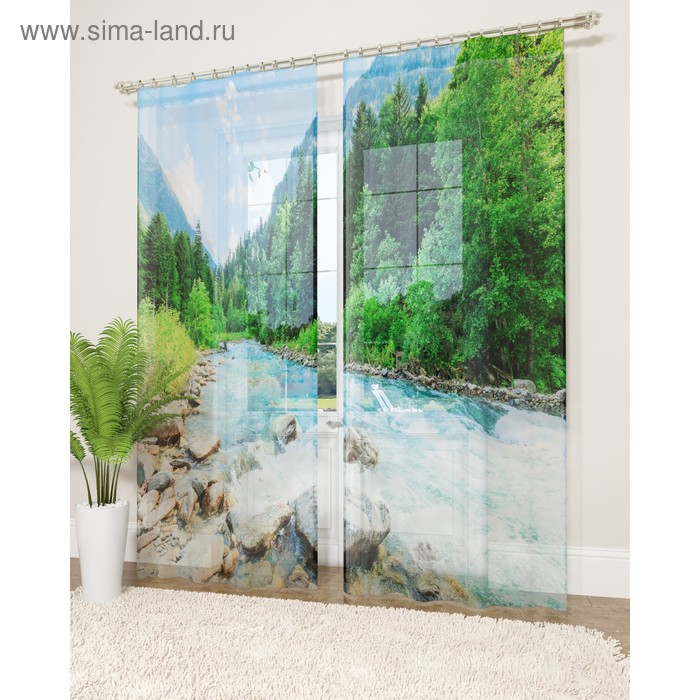 Фототюль «Пороги и перекаты», размер 145 х 260 см - 2 шт., вуаль
Фототюль «Пороги и перекаты», размер 145 х 260 см - 2 шт., вуаль