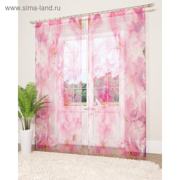 Фототюль «Акварельная нежность», размер 145 х 260 см - 2 шт., вуаль
Фототюль «Акварельная нежность», размер 145 х 260 см - 2 шт., вуаль