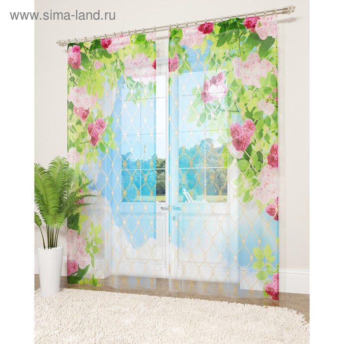 Фототюль «Роскошные цветы», размер 145 х 260 см - 2 шт., вуаль
Фототюль «Роскошные цветы», размер 145 х 260 см - 2 шт., вуаль