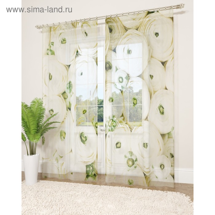 Фототюль «Нераспустившийся пион», размер 145 х 260 см - 2 шт., вуаль
Фототюль «Нераспустившийся пион», размер 145 х 260 см - 2 шт., вуаль