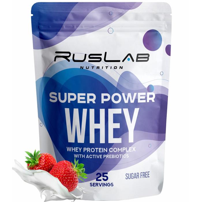 Протеин RusLabNutrition Super Power Whey Клубника со сливками, спортивное питание, 800 г
Протеин RusLabNutrition Super Power Whey Клубника со сливками, спортивное питание, 800 г