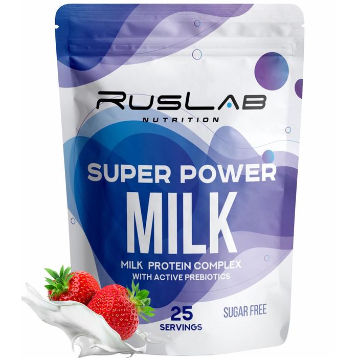 Протеин RusLabNutrition Super Power Milk Клубника со сливками, 800 г
Протеин RusLabNutrition Super Power Milk Клубника со сливками, 800 г