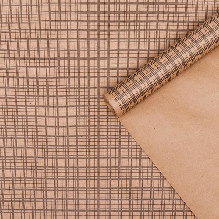 Бумага упаковочная крафт "Клетка роял", 0,72 х 10 м, 70 г
Бумага упаковочная крафт "Клетка роял", 0,72 х 10 м, 70 г