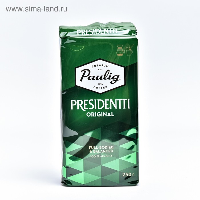 Кофе PAULIG «President», молотый, 250 г
Кофе PAULIG «President», молотый, 250 г