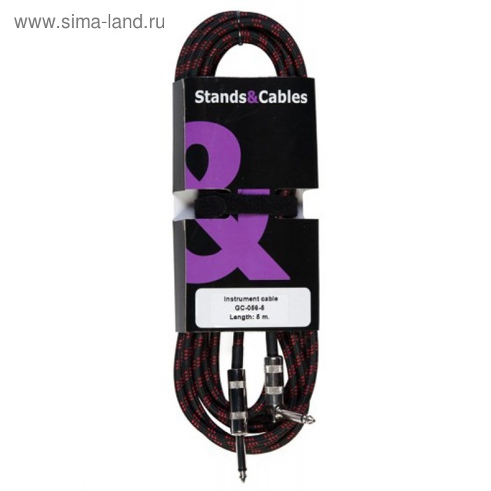 Кабель STANDS & CABLES GC-056-5 - распаянный инструментальный Jack-Jack угловой, 5 м.
Кабель STANDS & CABLES GC-056-5 - распаянный инструментальный Jack-Jack угловой, 5 м.