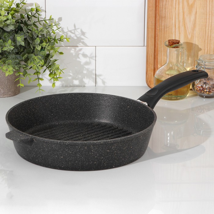 Сковорода «Гриль», d=26 см, пластиковая ручка, антипригарное покрытие, цвет тёмно-зелёный
Сковорода «Гриль», d=26 см, пластиковая ручка, антипригарное покрытие, цвет тёмно-зелёный