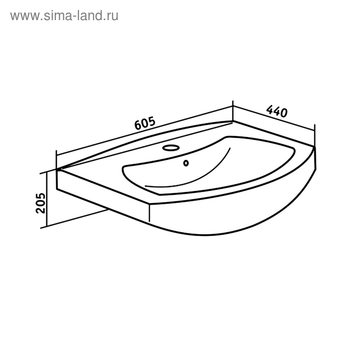 фото Раковина como 60 cersanit