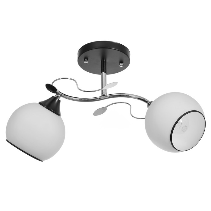 Люстра "Августа" 2x60Вт E27 черный-хром 30x15x20 см.
Люстра "Августа" 2x60Вт E27 черный-хром 30x15x20 см.