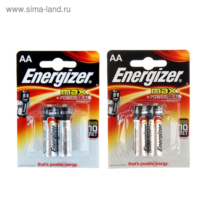 Батарейка алкалиновая Energizer Max +PowerSeal, AA, LR6-2BL, 1.5В, блистер, 2 шт.
Батарейка алкалиновая Energizer Max +PowerSeal, AA, LR6-2BL, 1.5В, блистер, 2 шт.