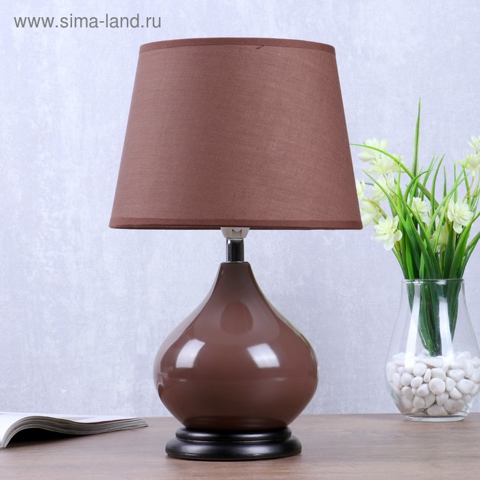 Настольная лампа "Селия" 1x40Вт E14 коричневый 20х20х33см
Настольная лампа "Селия" 1x40Вт E14 коричневый 20х20х33см
