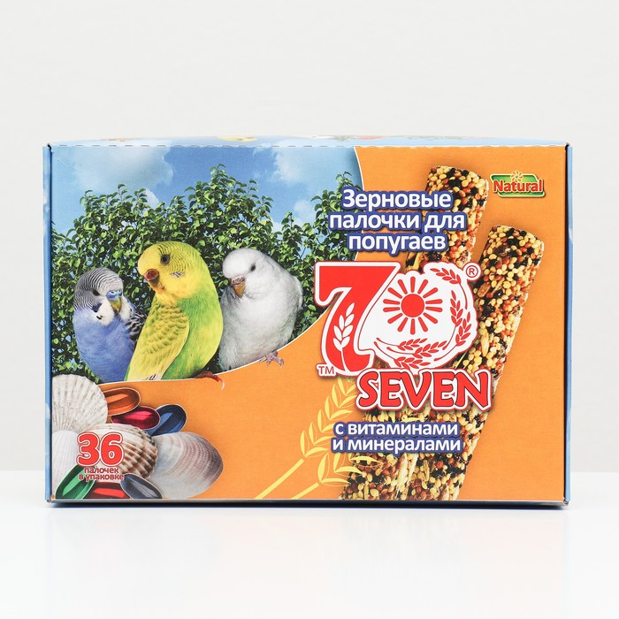 Набор палочки "Seven Seeds" для попугаев с витаминами и минералами, коробка 36 шт, 720 г
Набор палочки "Seven Seeds" для попугаев с витаминами и минералами, коробка 36 шт, 720 г