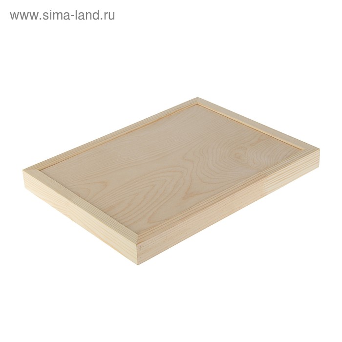 фото Планшет деревянный, с врезанной фанерой, 30 х 40 х 3,5 см, глубина 0.5 см, сосна calligrata