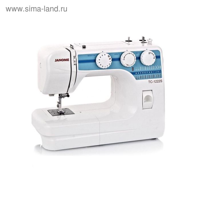 Швейная машина Janome TC-1222S, 23 операции, рукавная платформа, белая 
Швейная машина Janome TC-1222S, 23 операции, рукавная платформа, белая