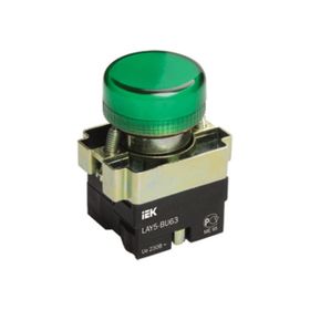Арматура светосигнальная IEK LAY5-BU63 (BLS50-BU-K06), d=22мм, зел.
Арматура светосигнальная IEK LAY5-BU63 (BLS50-BU-K06), d=22мм, зел.